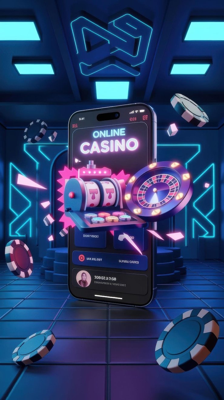 Tampilan close-up meja blackjack dengan kartu dealer dan zona taruhan pemain